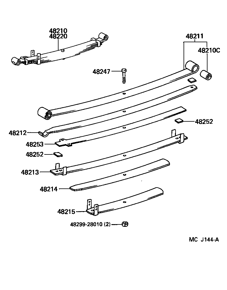 48202-26730 LEAF, REAR SPRING, NO.3 product image