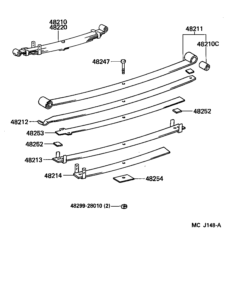 48202-26730 LEAF, REAR SPRING, NO.3 product image