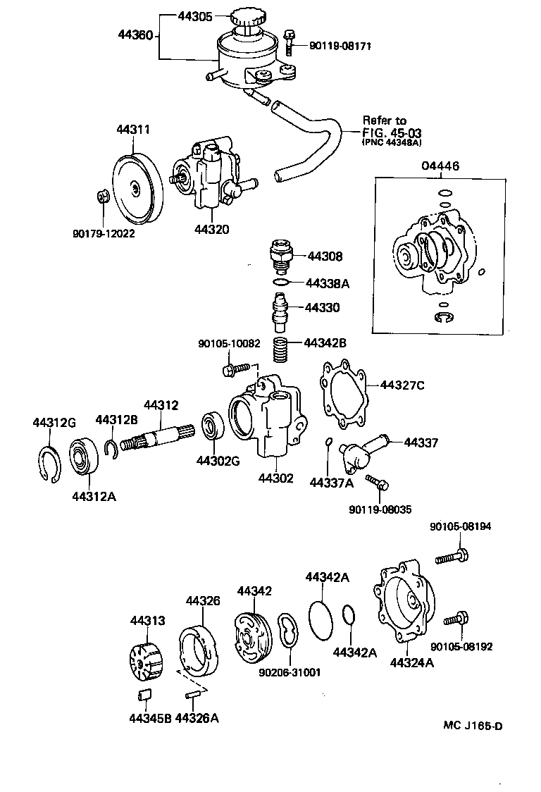 44311-26030 PULLEY, VANE PUMP product image