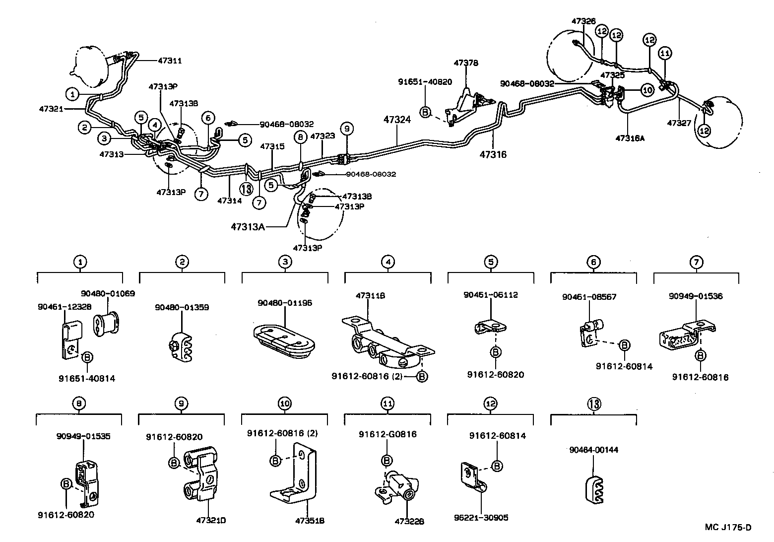 04477-36010 BUSH & BOOT KIT, LOAD SENSING SPRING product image
