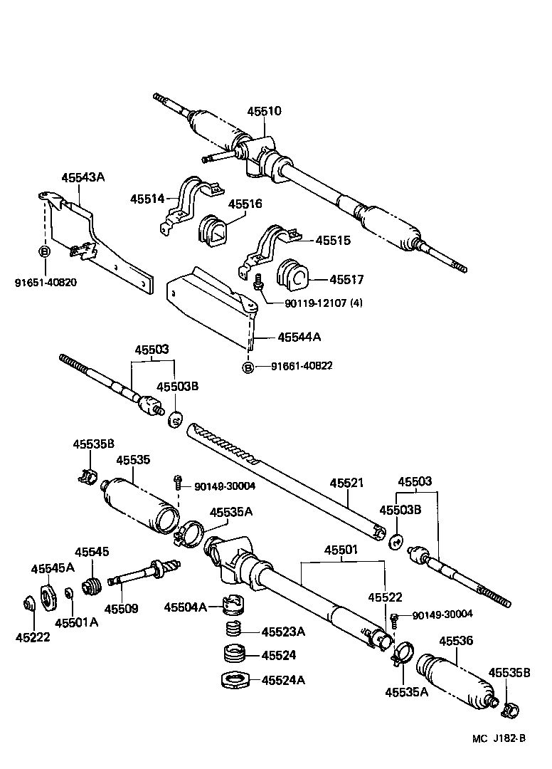 44203-26080 HOUSING SUB-ASSY, POWER STEERING RACK product image