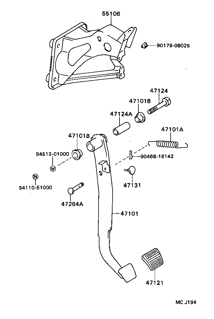 47148-20010 PIN(FOR PUSH ROD) product image