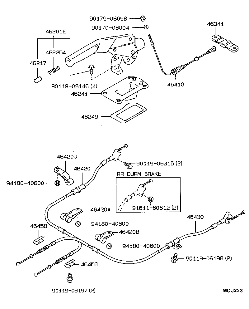 47449-32010 CUP, SHOE HOLD DOWN SPRING, NO.1(FOR PARKING BRAKE) product image