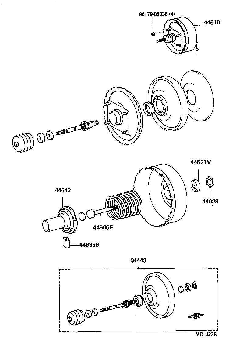 44610-26441 BOOSTER ASSY, BRAKE product image