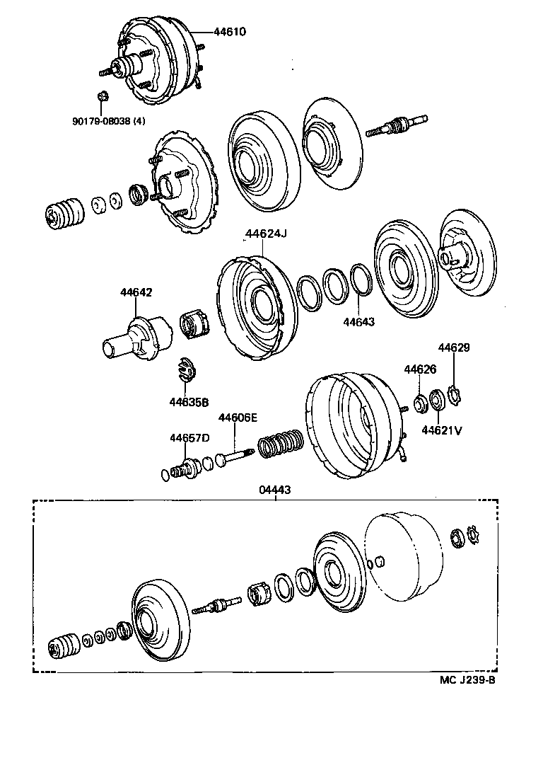 44610-26441 BOOSTER ASSY, BRAKE product image