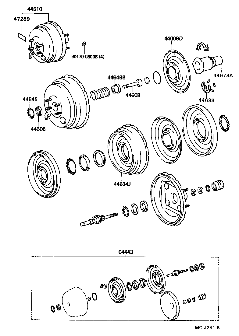 44610-26441 BOOSTER ASSY, BRAKE product image