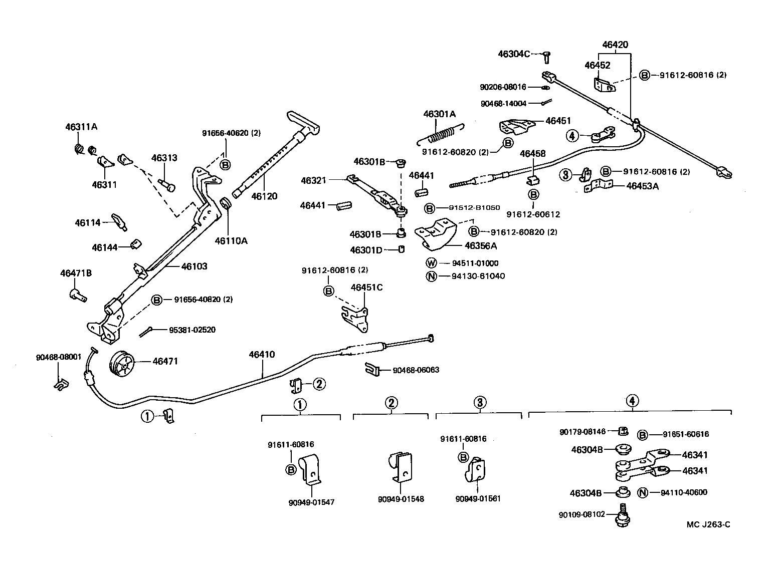 46103-26190 GUIDE SUB-ASSY, PARKING BRAKE PLUNGER product image
