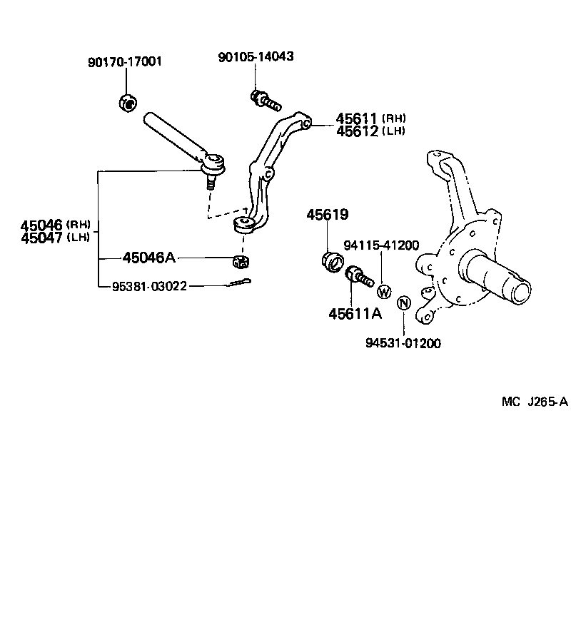 44203-26080 HOUSING SUB-ASSY, POWER STEERING RACK product image