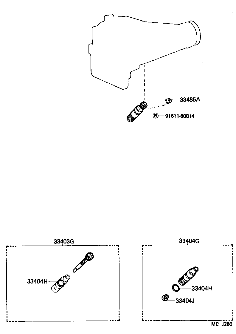 33482-29225 GEAR SUB-ASSY, SPEEDOMETER DRIVEN (ATM) product image