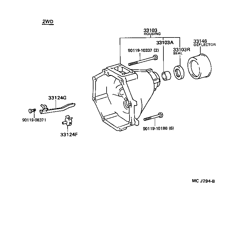 33103-0W010 HOUSING SUB-ASSY, EXTENSION(MTM) product image