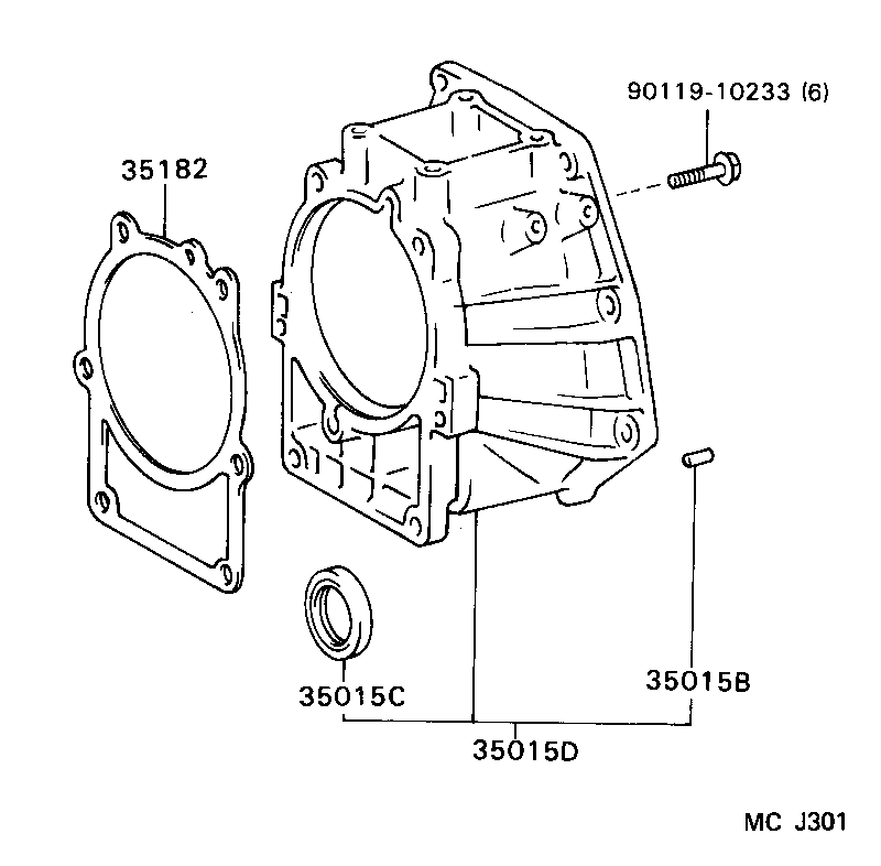 35108-26040 HOUSING SUB-ASSY, EXTENSION (ATM) product image