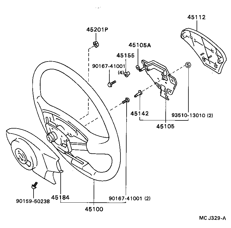 45142-20110 PIECE, HORN CONTACT product image