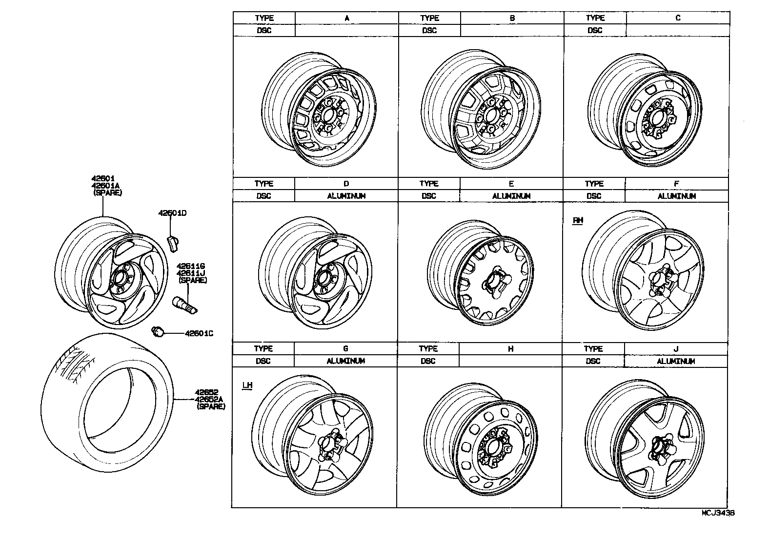 42652-20710 TIRE product image