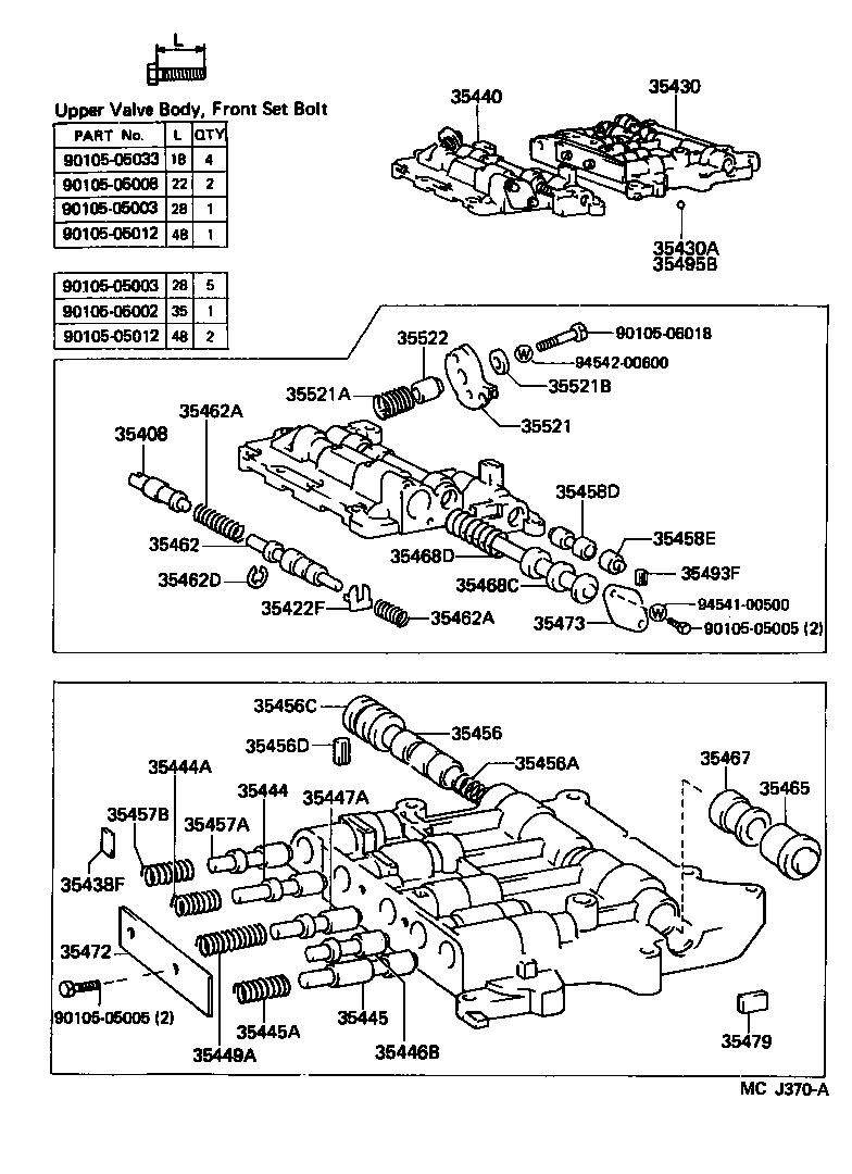 35432-26070 PLATE, VALVE BODY, NO.1 product image