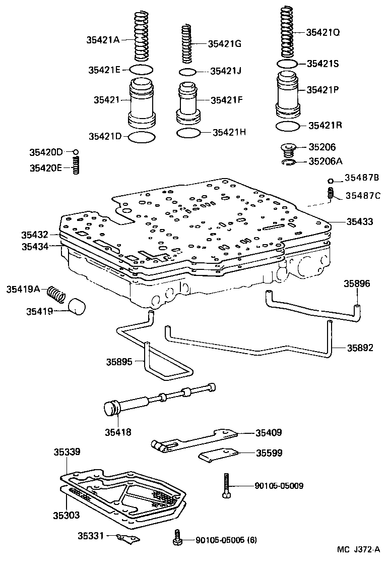 35432-26070 PLATE, VALVE BODY, NO.1 product image