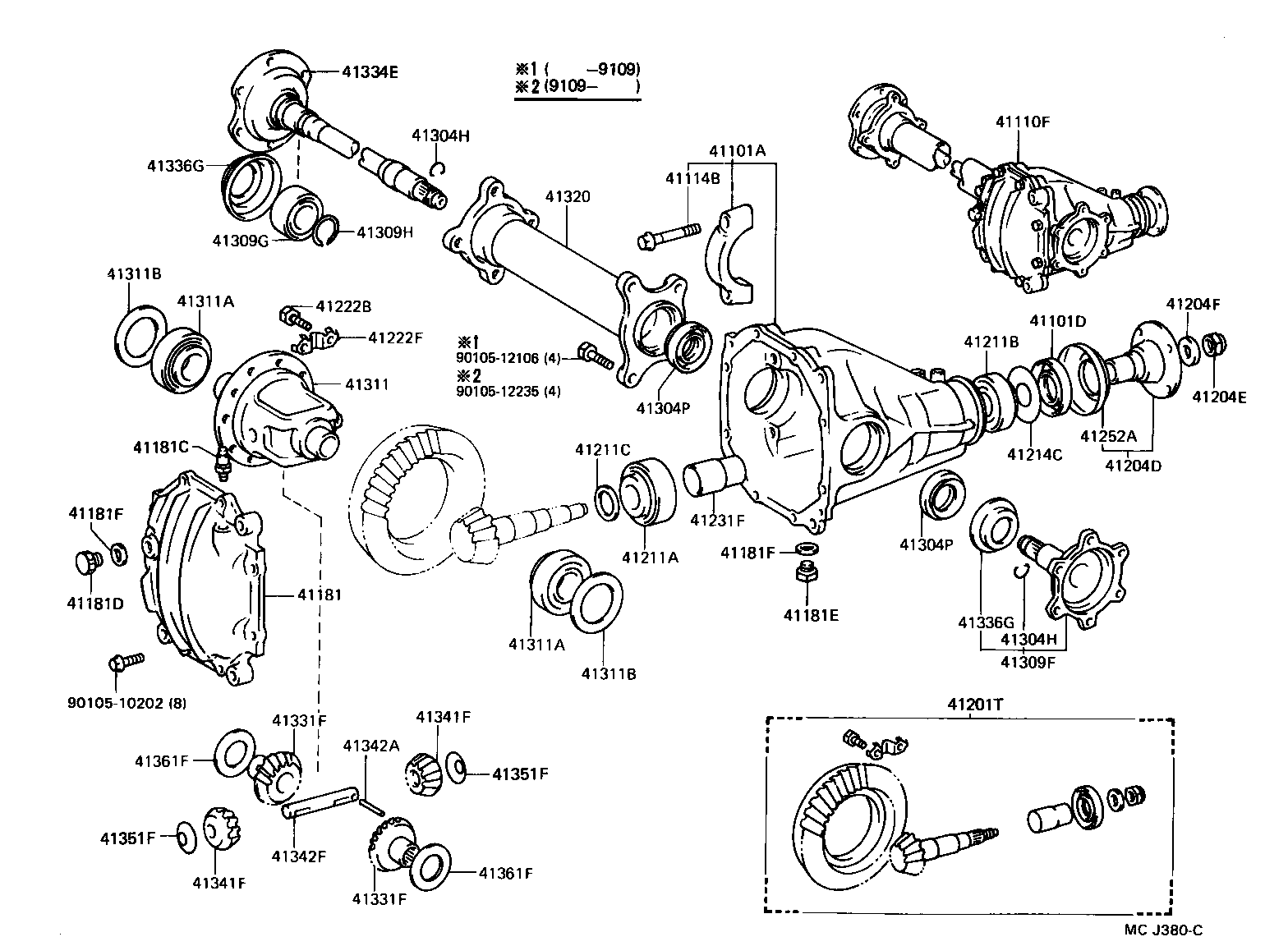 41320-26021 TUBE ASSY, FRONT DIFFERENTIAL product image