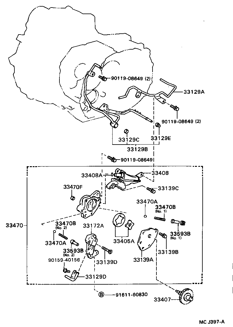 Toyota 33129-32010 PIPE, MANUAL TRANSMISSION OIL, NO.1