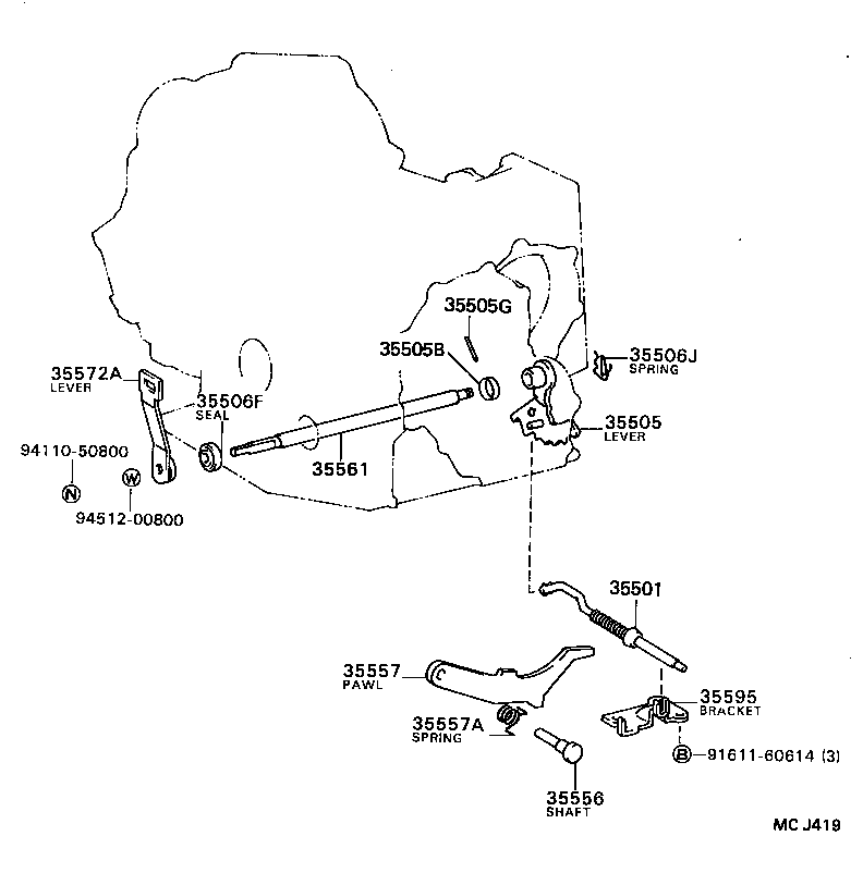 35520-20320 CABLE ASSY, THROTTLE product image