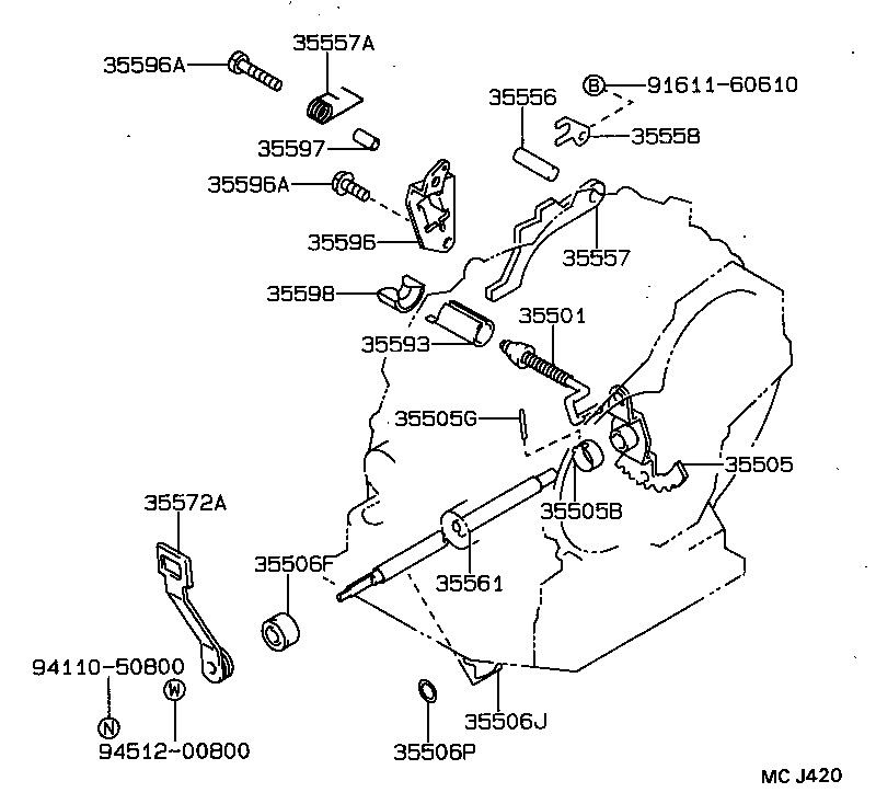 35520-20280 CABLE ASSY, THROTTLE product image
