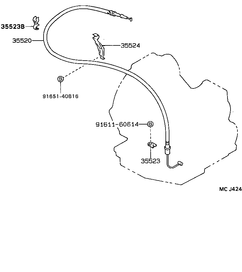 35520-20280 CABLE ASSY, THROTTLE product image