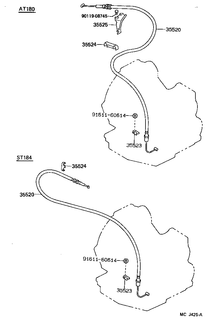 35520-20280 CABLE ASSY, THROTTLE product image