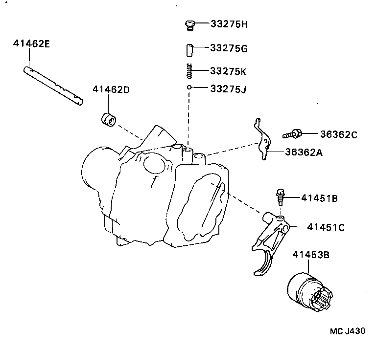 41453-12020 SLEEVE, DIFFERENTIAL LOCK product image