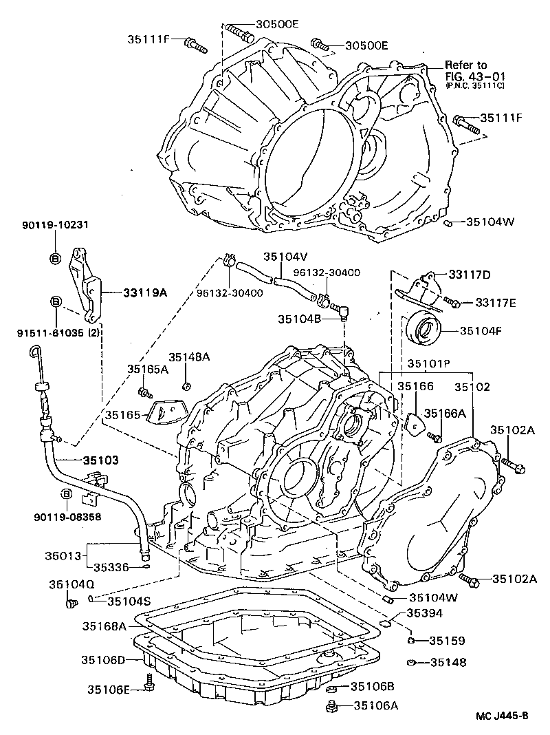 35013-20470 TUBE SUB-ASSY, TRANSMISSION OIL FILLER product image