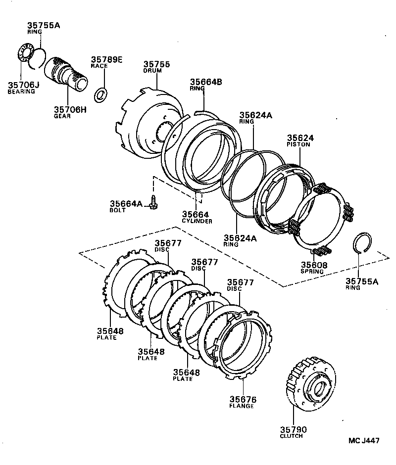 35790-20010 CLUTCH ASSY, 1 WAY product image