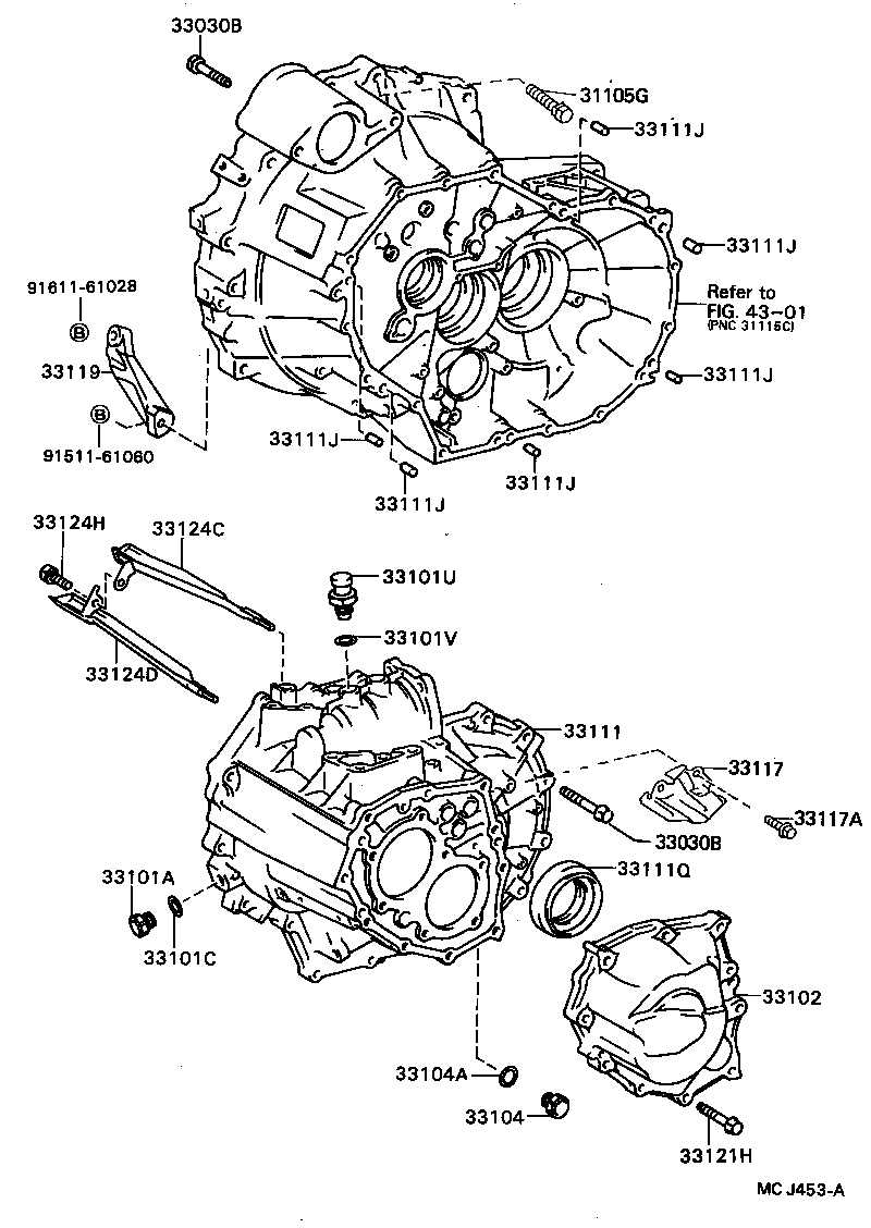 33101-20050 CASE, MANUAL TRANSMISSION product image