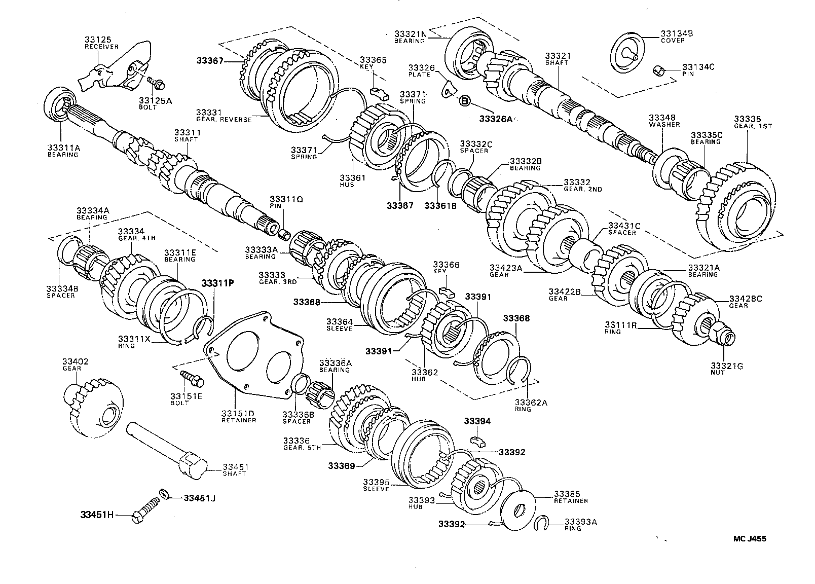 33034-20060 GEAR, 3RD product image
