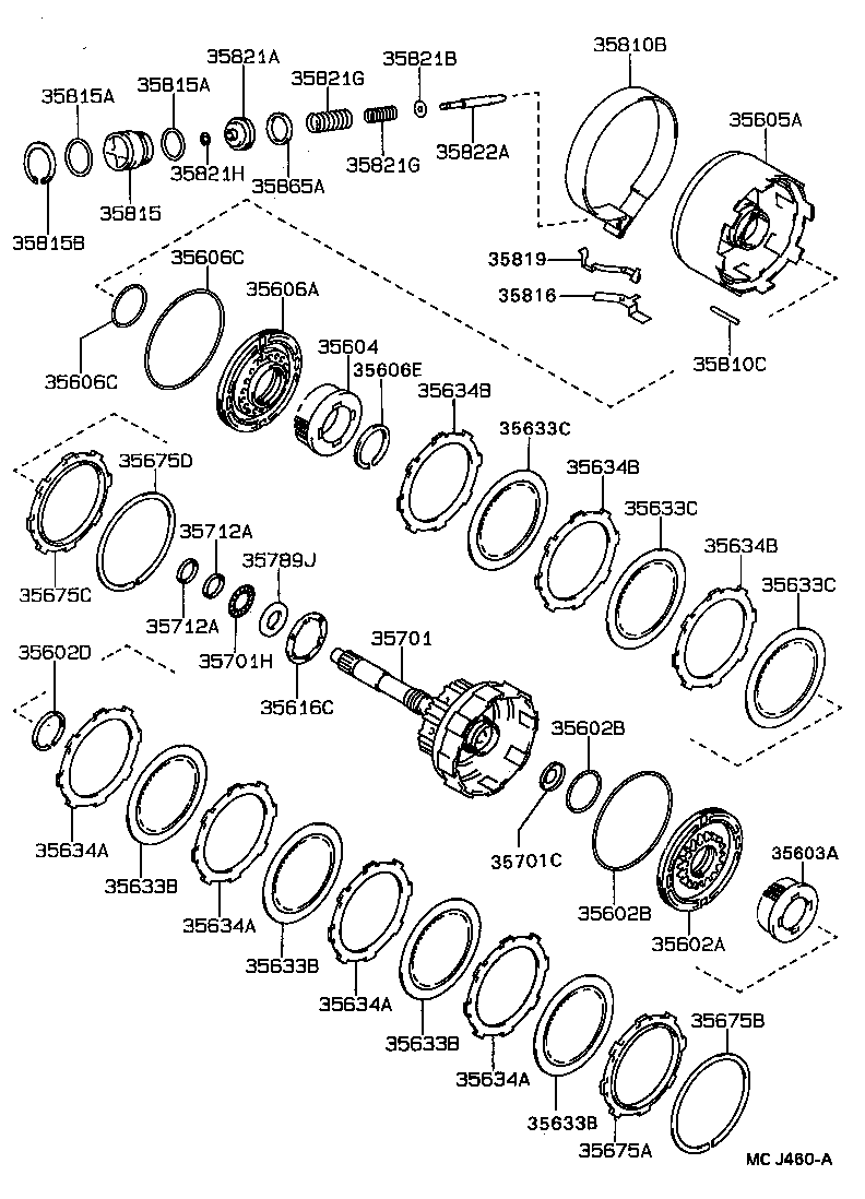 35633-20020 DISC, CLUTCH (FOR DIRECT MULTIPLE DISC CLUTCH) product image