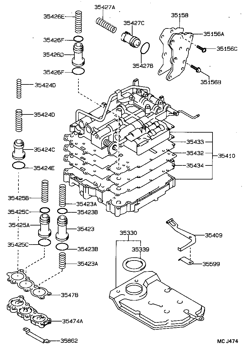90501-19019 SPRING, COMPRESSION (FOR C-3 ACCUMULATOR PISTON) product image