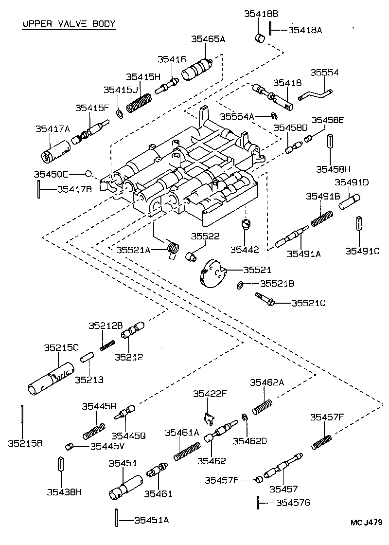 35432-20170 PLATE, VALVE BODY, NO.1 product image