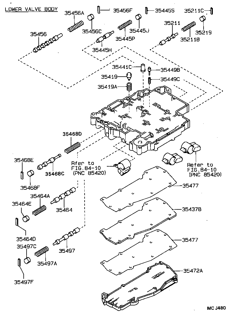 35432-20170 PLATE, VALVE BODY, NO.1 product image