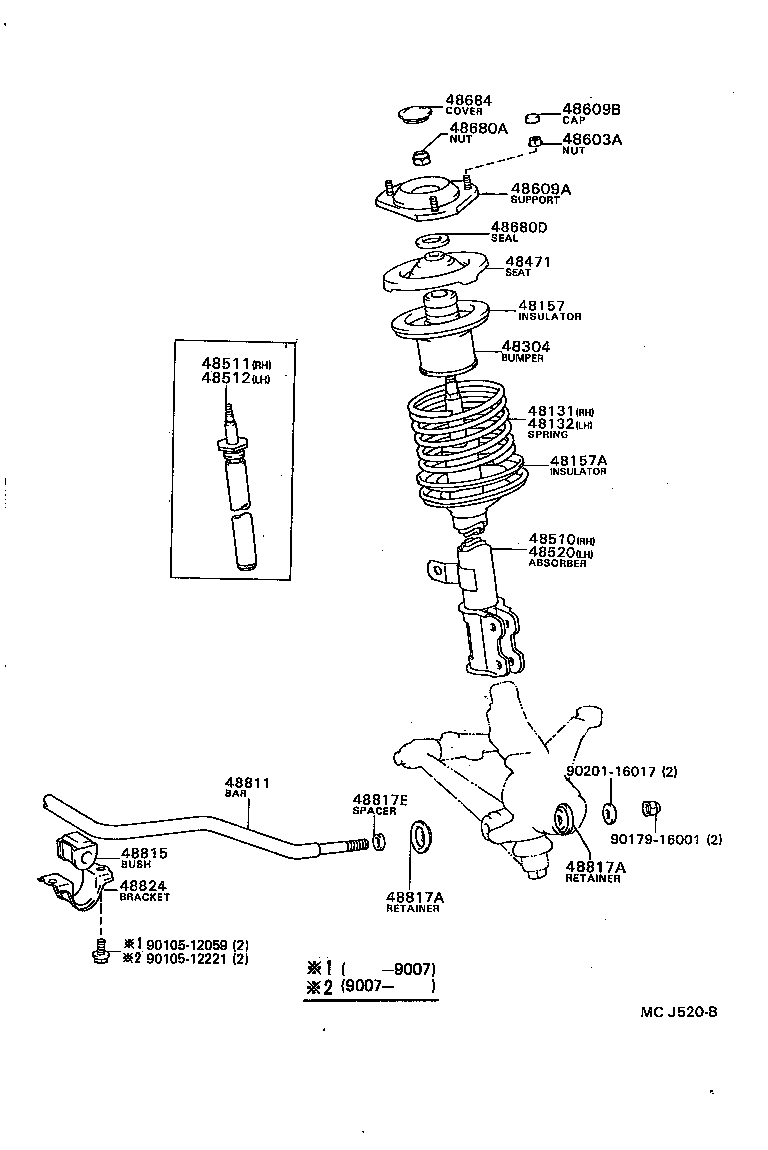 Toyota 48131-32760 SPRING, FRONT COIL, RH