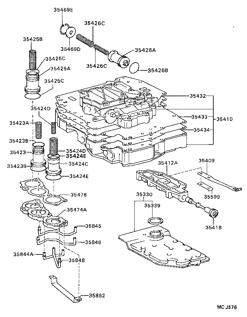35410-20102 BODY ASSY, TRANSMISSION VALVE product image