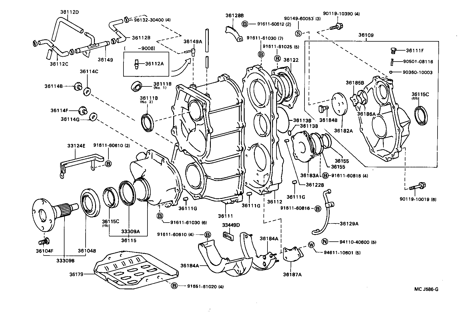 36109-36010 HOUSING SUB-ASSY, TRANSFER EXTENSION product image