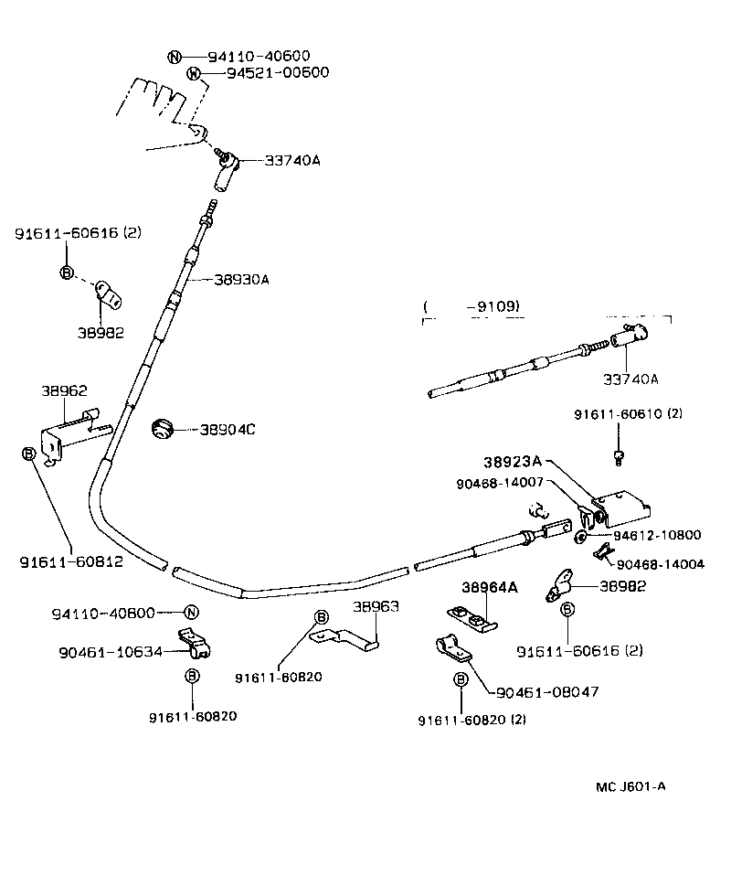 38902-36020 BRACKET SUB-ASSY, VALVE CONTROL LEVER product image