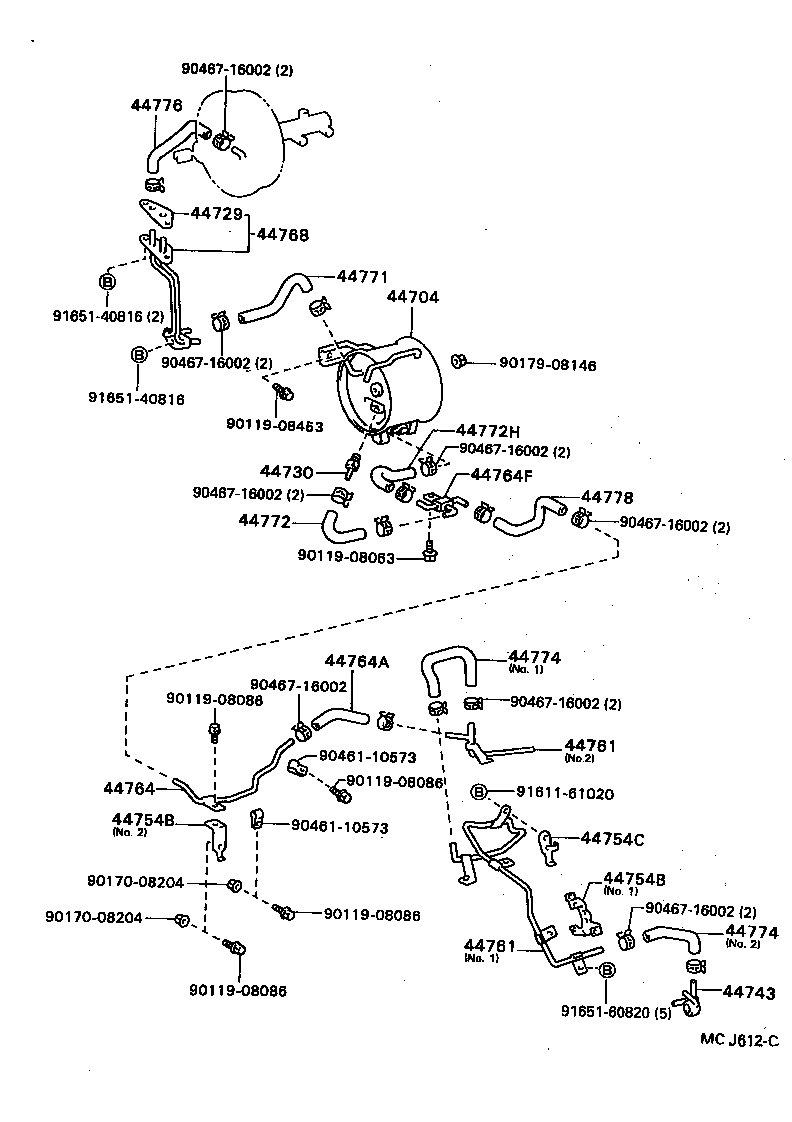 44771-36230 HOSE, UNION TO CONNECTOR TUBE product image