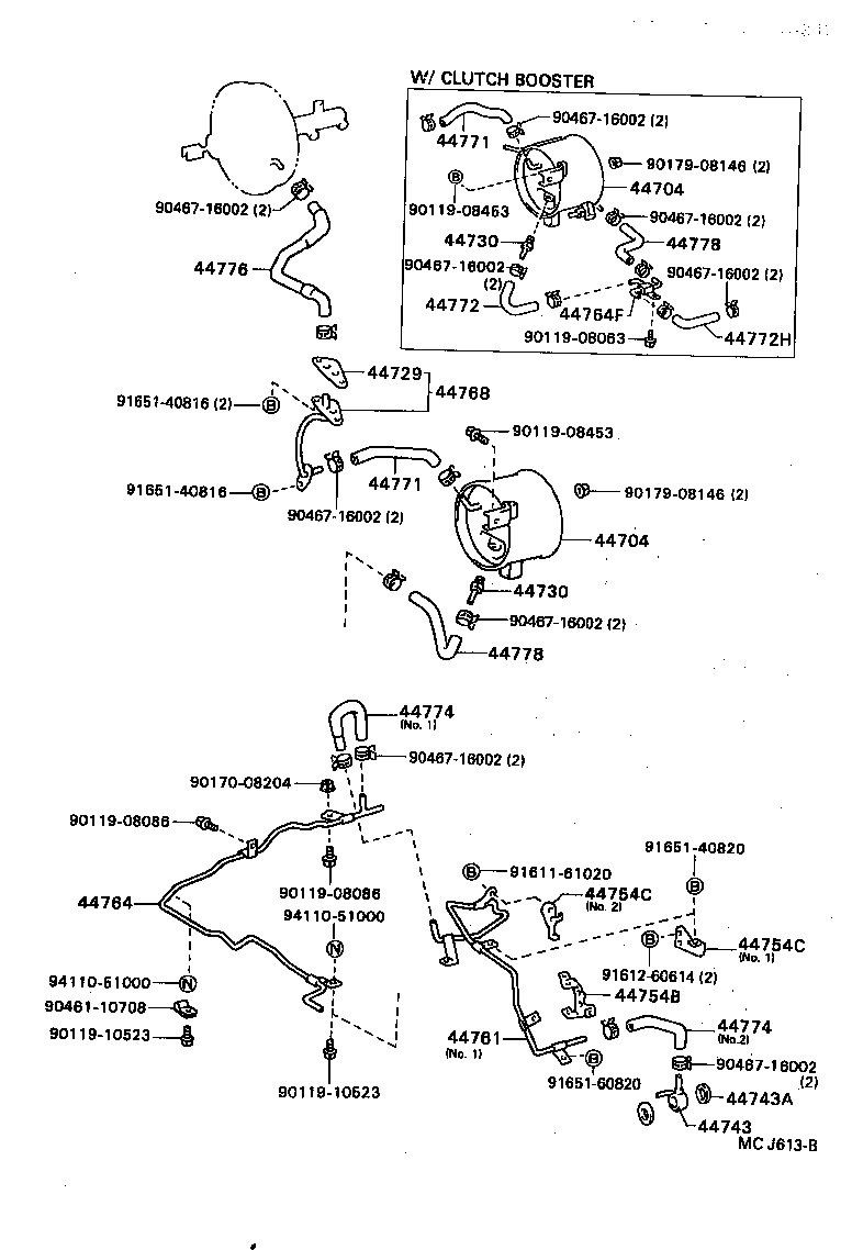 44774-36190 HOSE, UNION TO CONNECTOR TUBE product image