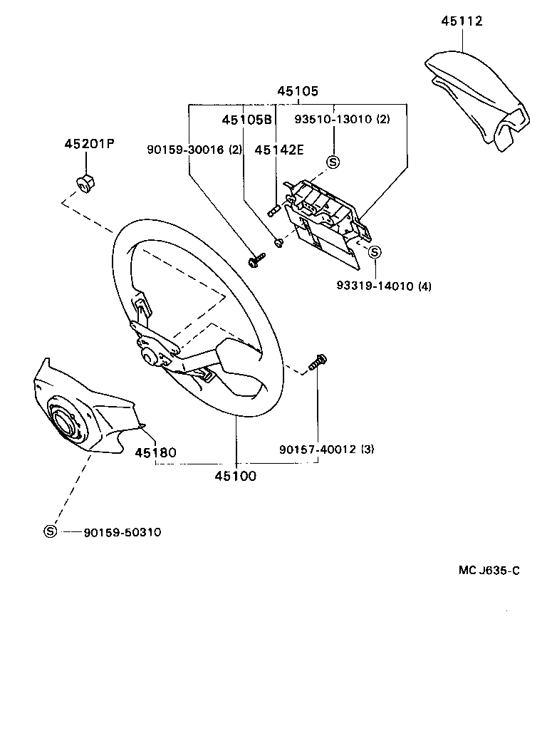 45105-20190 PLATE SUB-ASSY, HORN BUTTON CONTACT, NO.1 product image