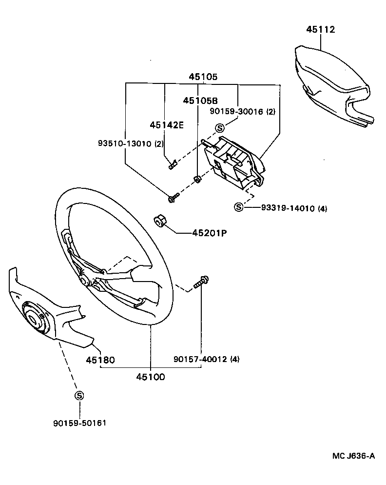 45146-20180 SPRING, HORN BUTTON CONTACT product image