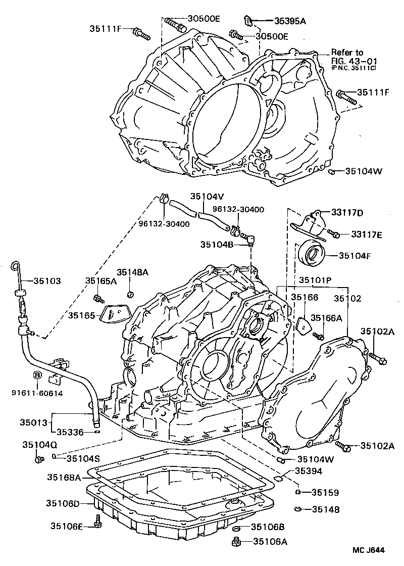 35013-20260 TUBE SUB-ASSY, TRANSMISSION OIL FILLER product image