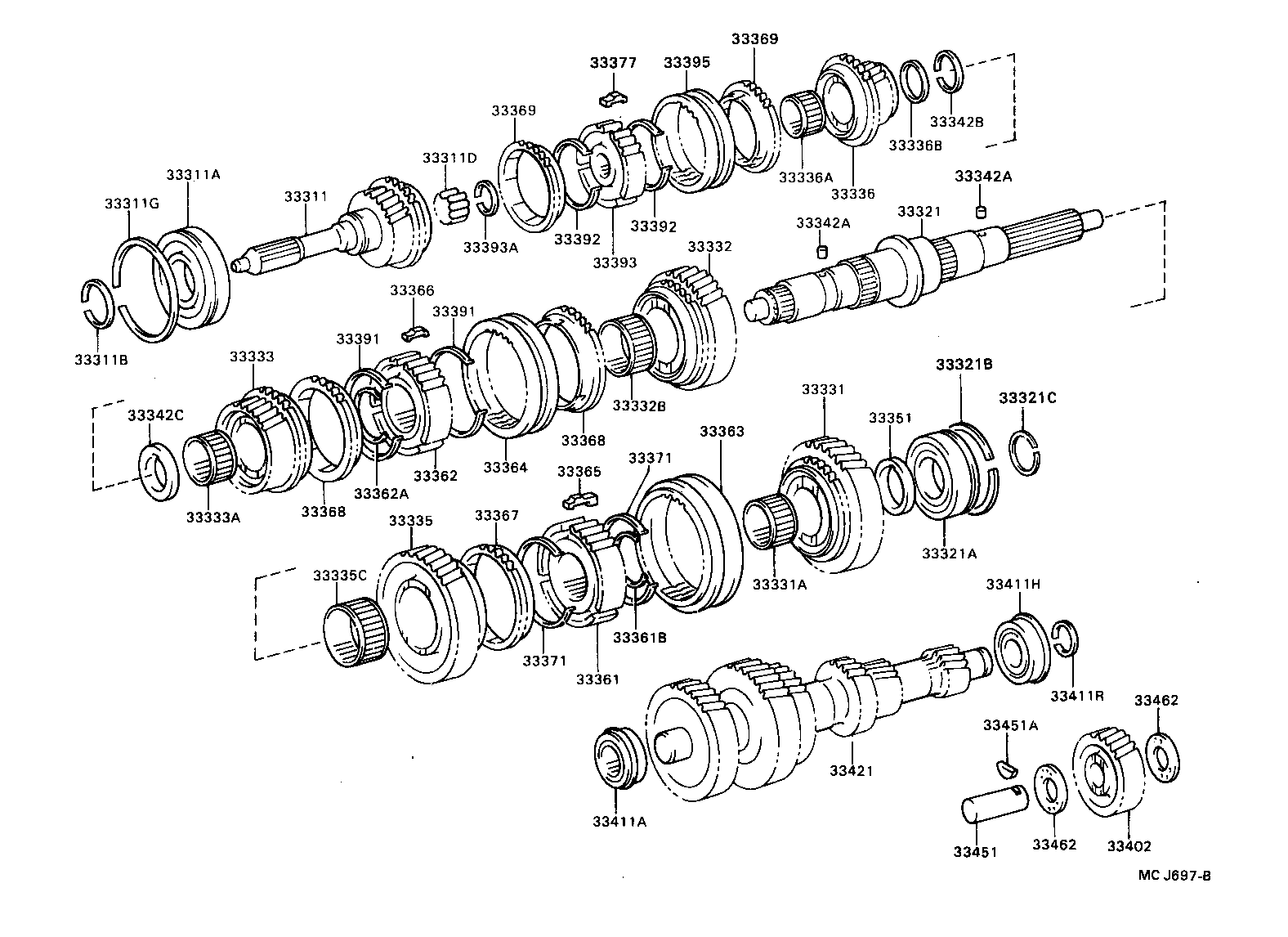 33335-36120 GEAR, 1ST product image