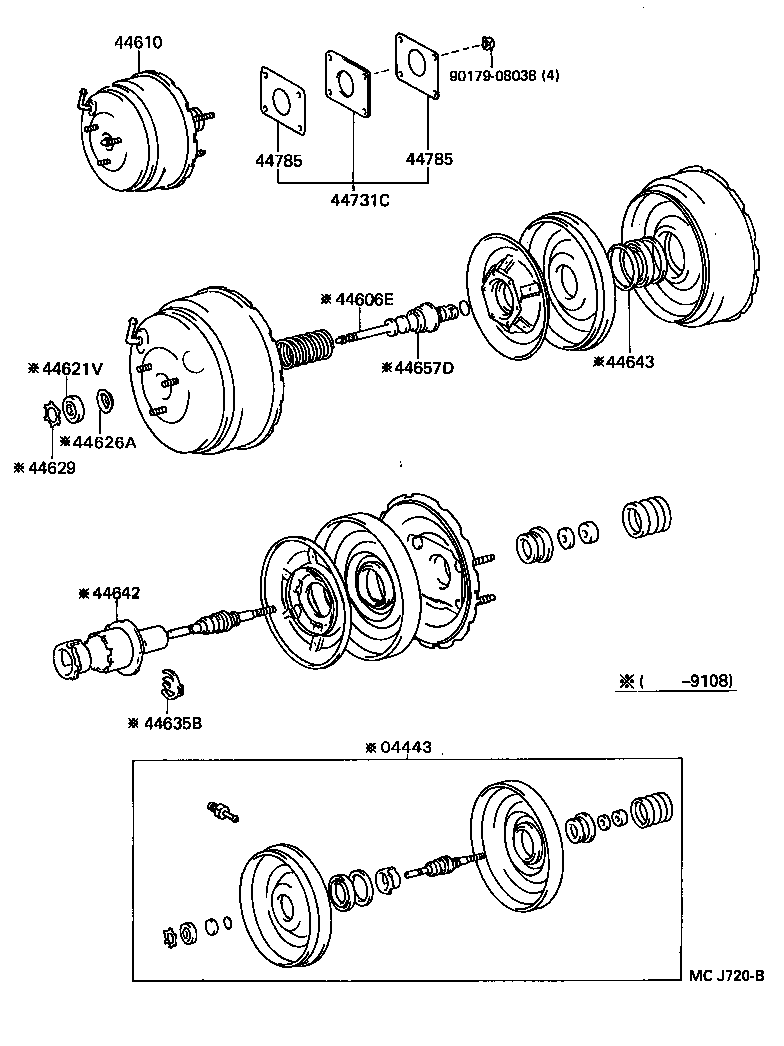 44610-50080 BOOSTER ASSY, BRAKE product image