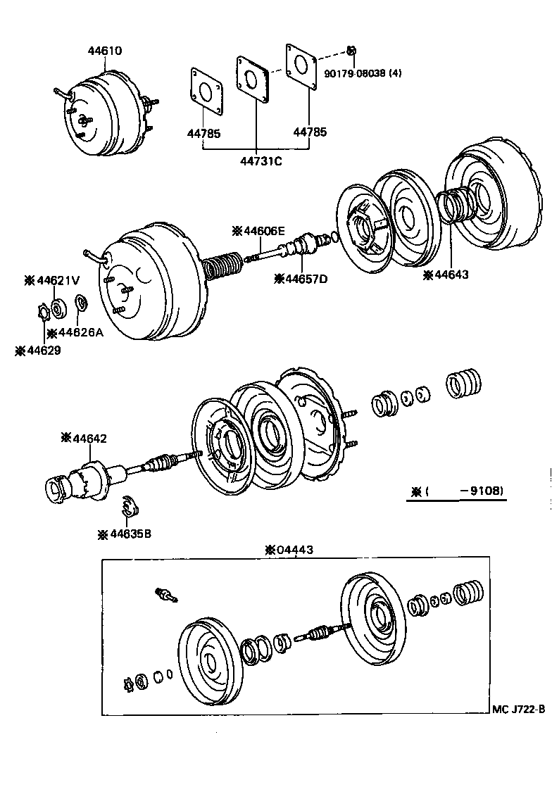 44610-50120 BOOSTER ASSY, BRAKE product image