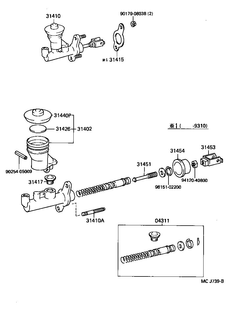 31404-12011 CLEVIS, CLUTCH MASTER CYLINDER PUSH ROD product image