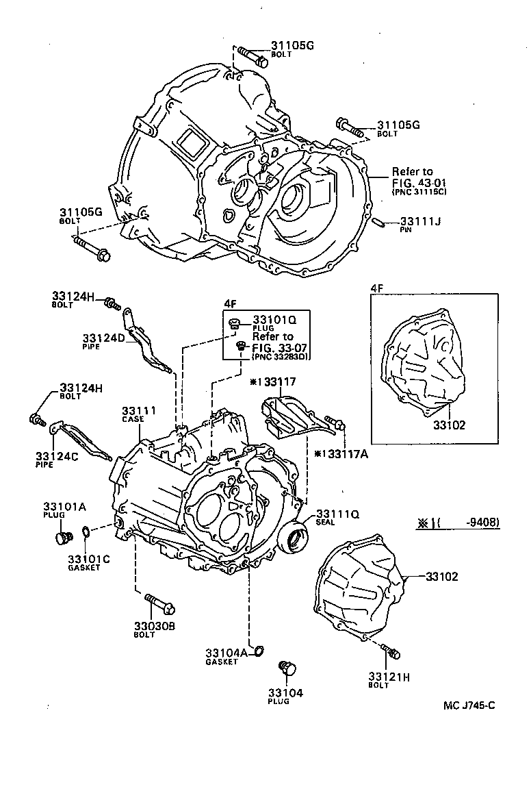 90119-12063 BOLT(FOR TRANSAXLE CASE & ENGINE SETTING) product image