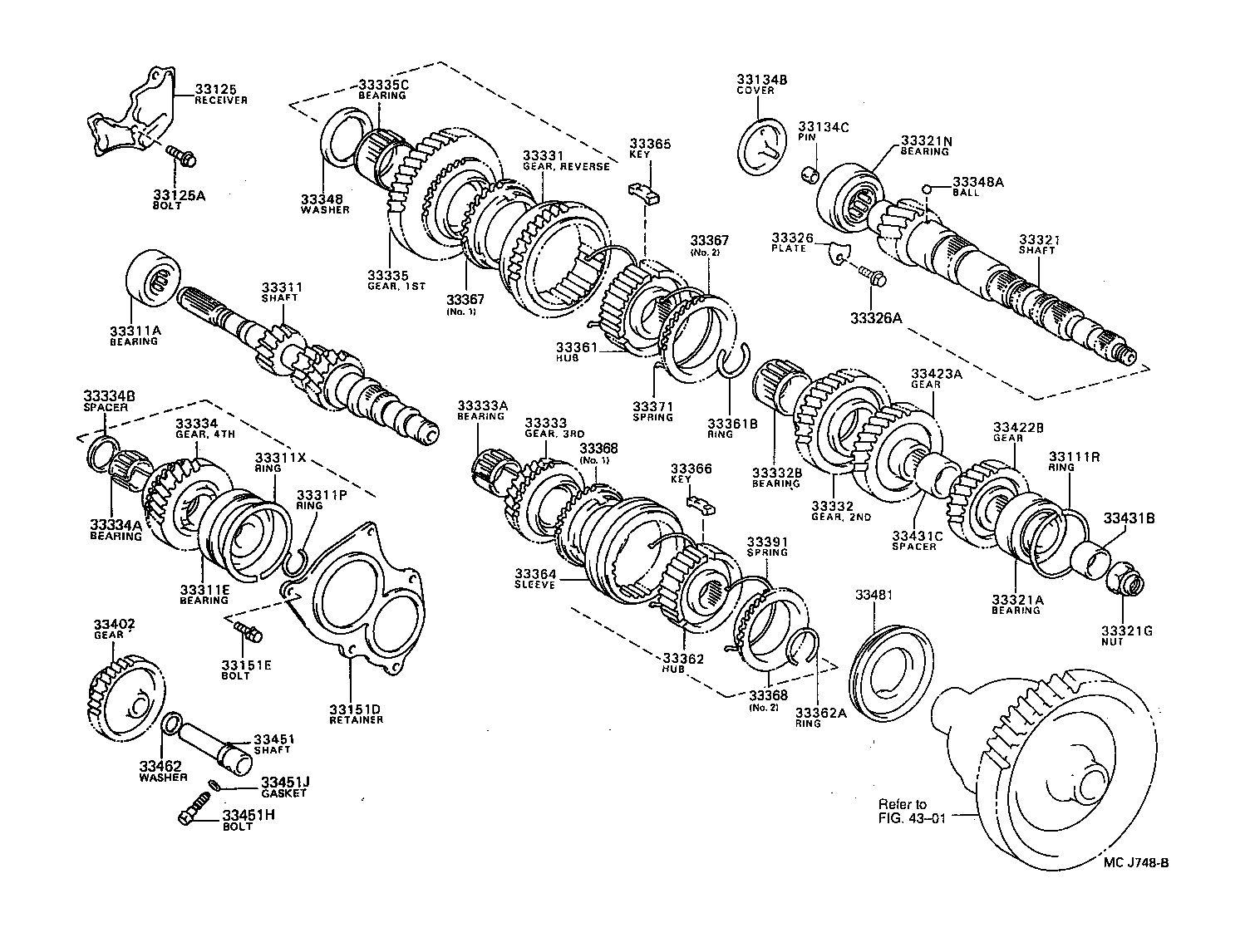 33035-10050 GEAR, 4TH product image