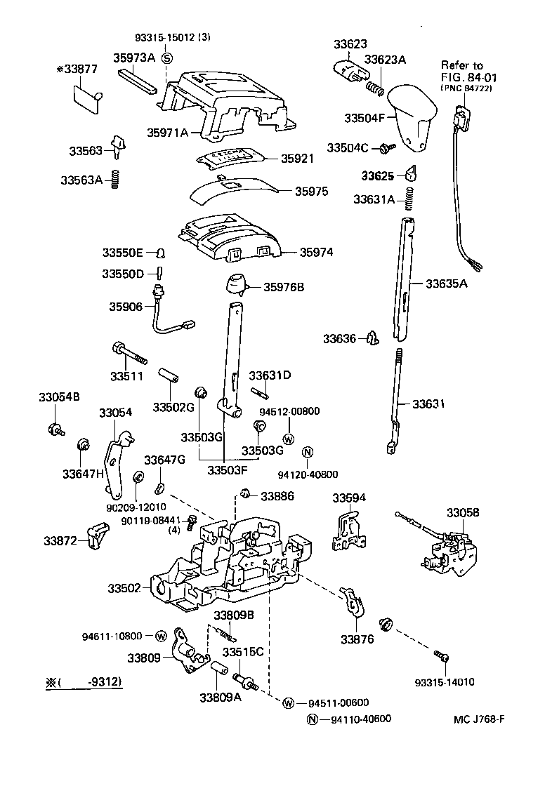 33504-10060 KNOB SUB-ASSY, SHIFT LEVER product image